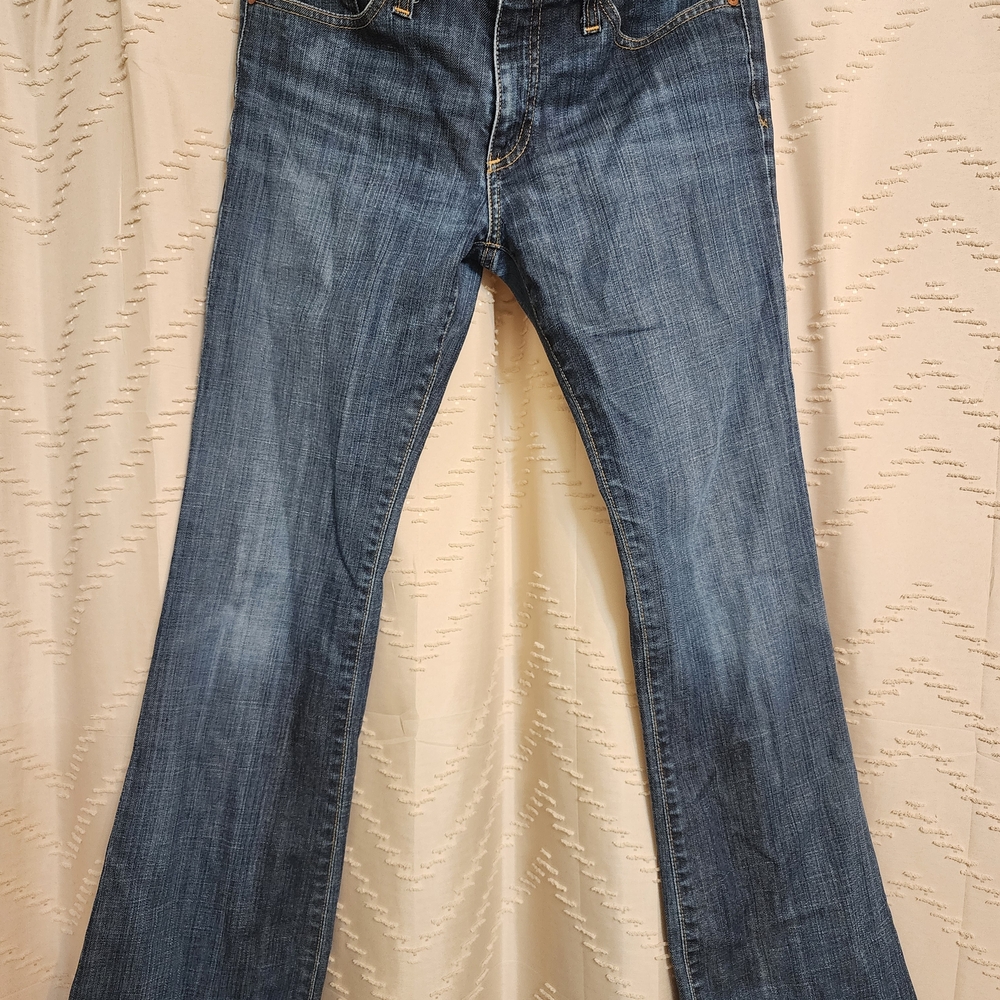 Ag Adriano Goldschmied Women's Medium Blue Flare Jeans